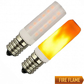 T25  эмитация пламени LED 220V 1W E14  64*16