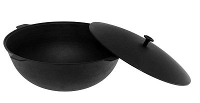 Казан 10л Чугун с крышкой К101 Камская посуда