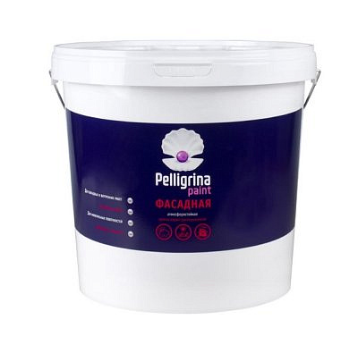 Краска в/д PELLIGRINA PAINT акриловая фасадная белоснежная (25кг)
