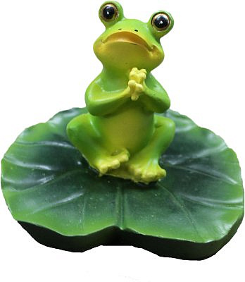 Садовая фигура Лягушка хлопает полистоун