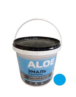 Эмаль ALOE Акриловая универсальная 2,4кг голубая