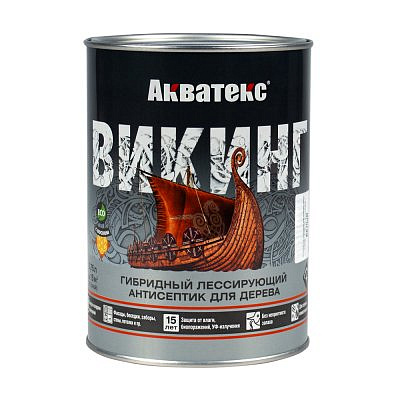 Гибридный лессирующий антисептик для дерева Акватекс-Викинг Палисандр 0,75л
