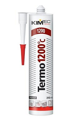 KIMTEC герметик Kamin 1500C термостойкий черный 280мл 02-07-01