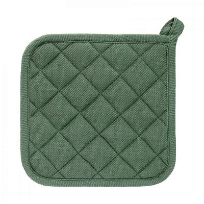 Прихватка BY COLLECTION 20х20см 100% хлопок зеленый 493-105