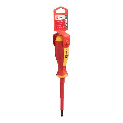 Отвертка PZ2х100 крестовая диэлектрическая Ekf Expert 514698