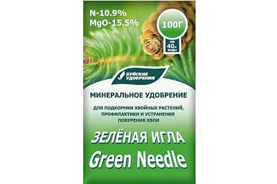 Водорастворимое минеральное удобрение ЗЕЛЕНАЯ ИГЛА 100г /Буй/  4/3464