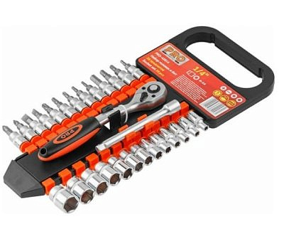 Набор головок и бит 1/4 28пр.  PRO STARTUL LE MANS PRO-42814