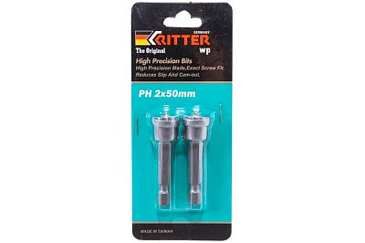 Бита 2x50 мм магнитная с ограничителем Ritter 2 штуки PH PS20152050