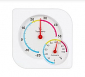 Термометр мини, изм,влажности воздуха, квадратный, 7,5x7,5см,INBLOOM