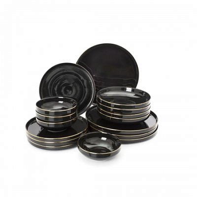 Столовый набор 16пр (4 персоны) BLACK GOLD DM3017
