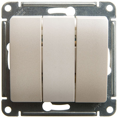Механизм выключателя 3-клавиши перламутр SchE GSL000631