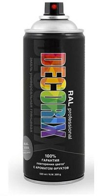 Эмаль аэрозольная RAL PROFESSIONAL DECORIX сигнальный серый RAL 7004 520мл 0138-7004 DX