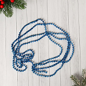 Бусы на ёлку 2,7 м "Шарики с гранями" d-6 мм, микс 905716