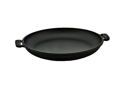 Крышка сковорода 40см чугунная с 2-мя литыми ручками БИОЛ