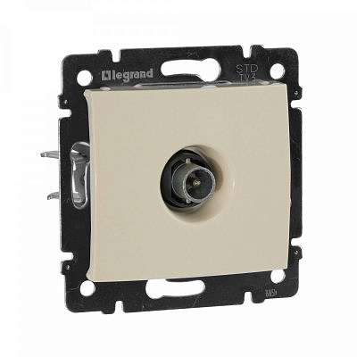 Механизм розетки TV СП Valena проходная 14дБ сл. кость Leg  774331 