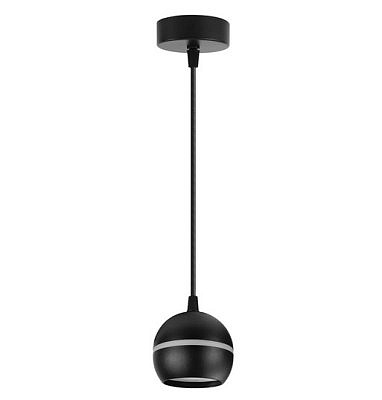 Светильник потолочный на подвесе Feron 3568 HL  черный G53 15W 230V D90*H80