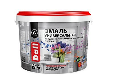 Эмаль DALI универсальная  полуматовая База C 2,2кг 