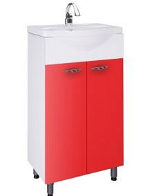 Тумба Ирлен Аква 55 красная без раковины