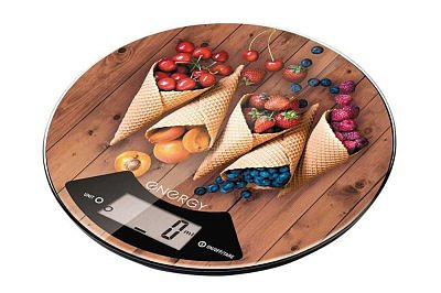 Весы кухонные электронные ENERGY EN-403 (вафли) круглые.