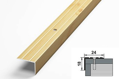 Профиль угловой ПУ03 сосна 24*18*1350