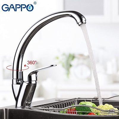 Смеситель для кухни Gappo G4143 хром