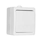 Выключатель ОП 1клавиша 10А выключатель. IP54 белый