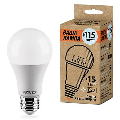 Лампа LED 25S60BL15E27-P 4000k  12ватт 