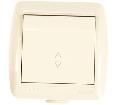 Переключатель 1 - клавиша белый проходной 710-0200-105 о/п 