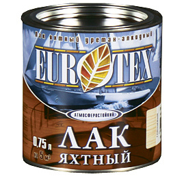 Лак ЕВРОТЕКС Яхтный глянцевый 2л