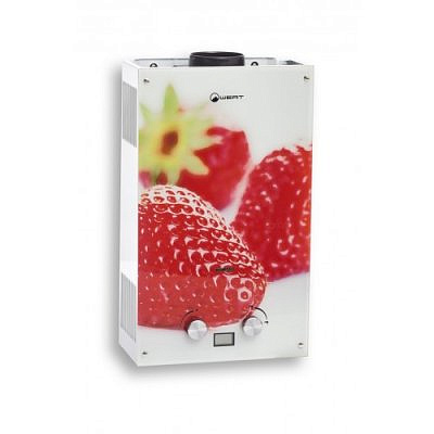 Водонагреватель газовый проточный  WERT 10EG BERRY (ягода)