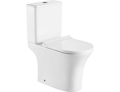 Компакт AZARIO Фретта Раунд AZ-1217A напольный безободковый с сиденьем микролифт