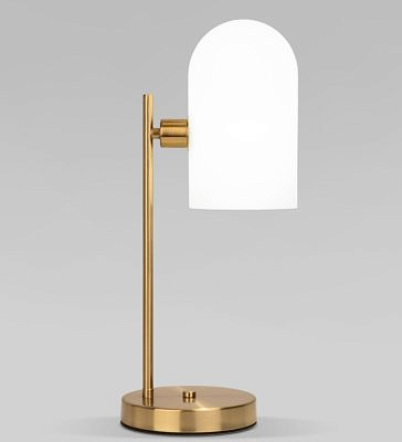 Настольный светильник со стеклянными плафонами 01164/1 латунь