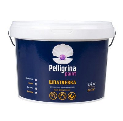 Шпаклевка PELLIGRINA PAINT универсальная  акриловая  для наружних внутренних работ 3,6кг