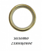 Кольцо круглое 16 мм золото глянцевое уп=10 шт 16.50.100