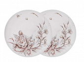 НАБОР ТАРЕЛОК ОБЕДЕННЫХ LEFARD 'WHITE FLOWER" 2 ШТ. 25,5 СМ 415-2238