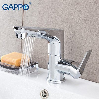 Смеситель для раковины Gappo G1299 хром Ф35 гайка