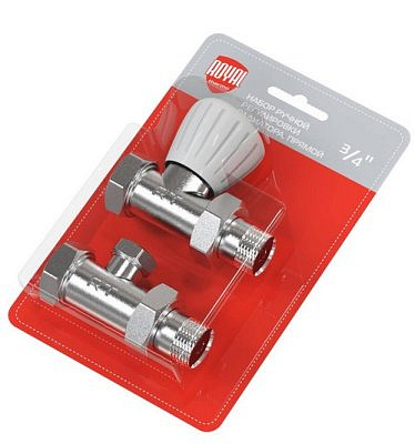 Набор ручной регулировки радиатора прямой, 3/4