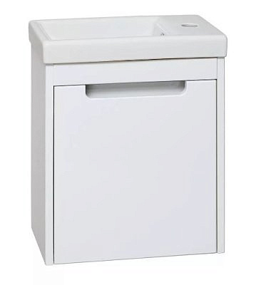 Тумба  Микра 40 подвесная белая без умывальника /RUNO  