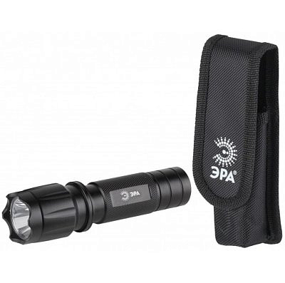 Фонарь ручной ЭРА  HT1W (3хR03) 1светодиодный 1W черный/алюминий,ремень BL 162044
