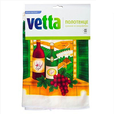 Полотенце кухонное из микрофибры, 40х60см VETTA 