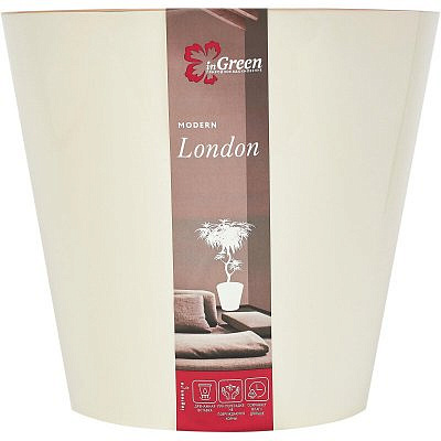 Горшок для цветов London 3,3л сливочный 190мм
