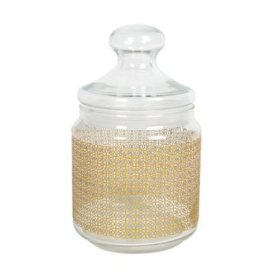 Банка для продуктов Гелакси Голд с крышкой 0,75л