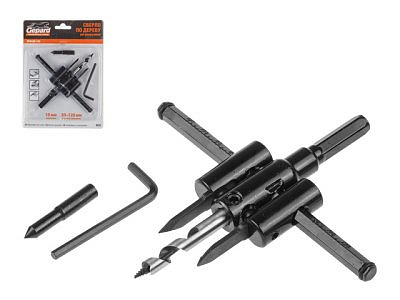 Сверло по дереву регулируемое 30-120мм Gepard