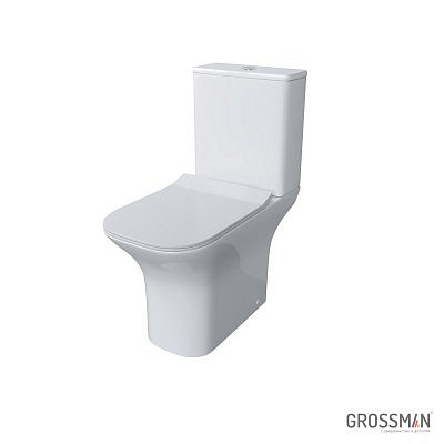 Унитаз напольный GROSSMAN Classic с тонкой крышкой GR-4464S