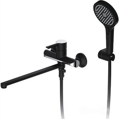 Смеситель для ванны  Gappo G2203-6 чёрный/хром