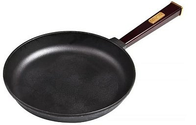 Сковорода 26см Оптима с дерв.ручкой бордо BRIZOLL
