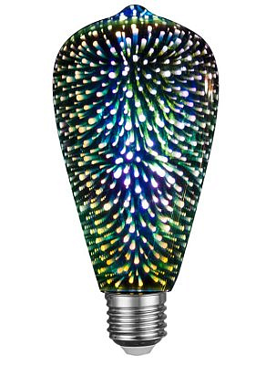 Лампа светодиодная Е27 8W 2700К 2K 95х136 661412 General LOFT ST64S-3D E