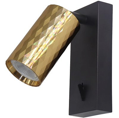 Cветильник настенный Feron 1880 ML золото и черный  35W, 230V, GU 10