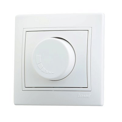 Диммер белый , с белой вставкой 701-0202-157  1000Вт