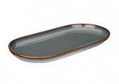 ТАРЕЛКА ОВАЛЬНАЯ BRONCO "SOUL KITCHEN" 30*14,5*2,5 СМ СИНЯЯ 189-414
